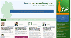 Desktop Screenshot of anwaltsregister.de